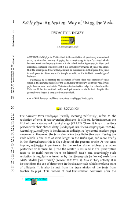 Svadhyaya questions image