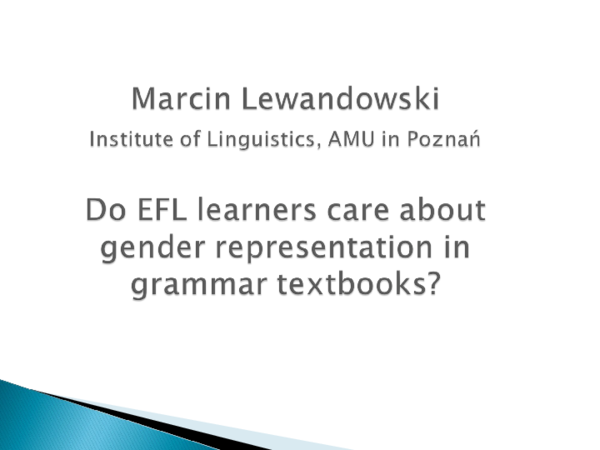 (PPT) Do EFL learners care about gender representation in grammar ...