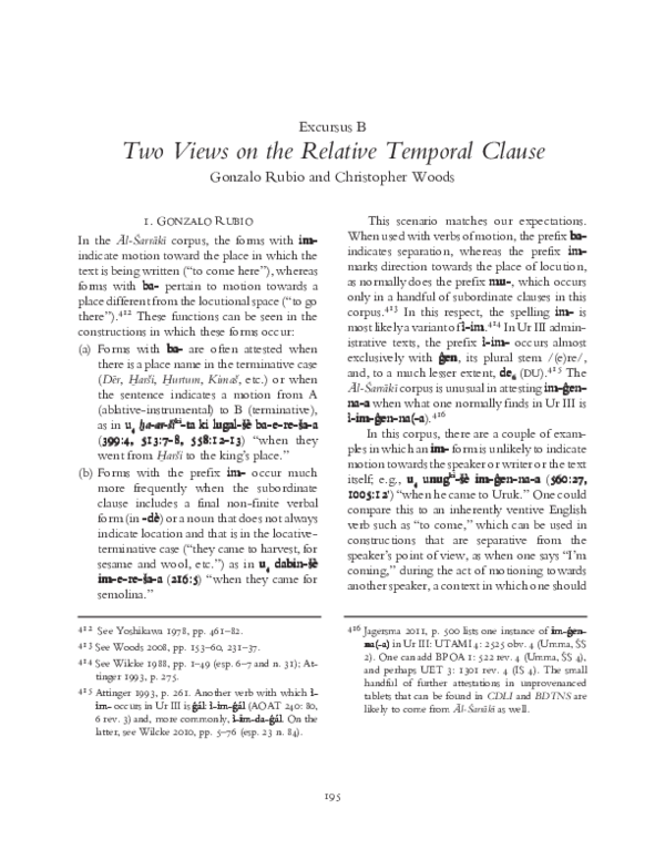 (PDF) Two Views on the Relative Temporal Clause, NISABA 15