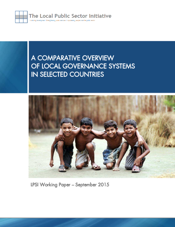 (PDF) A Comparative Overview of Local Governance Systems in Selected ...