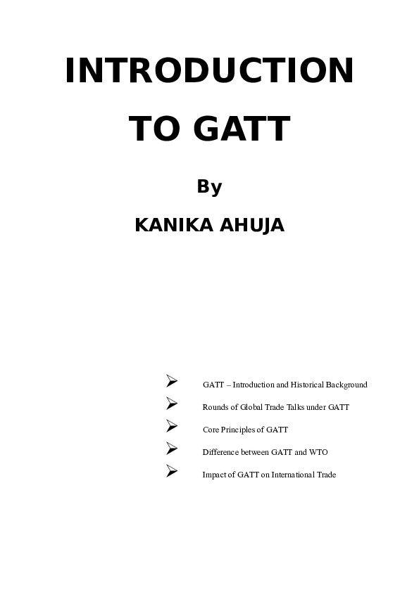 difference between wto and gatt pdf difference between wto and gatt pdf