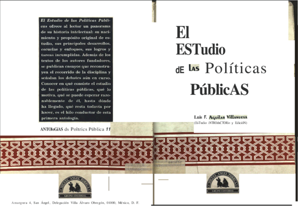 (PDF) 1. el estudio de las politicas publicas- Luis Aguillar Villanueva