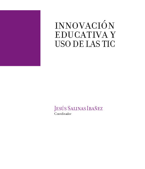 (PDF) Innovación educativa y uso de las TIC | Jesus Salinas - Academia.edu