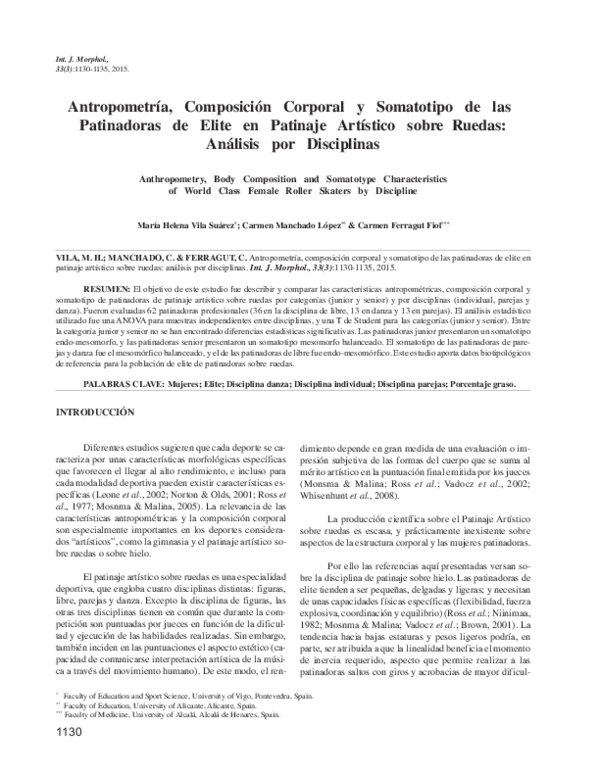 (PDF) anthropometry, Body composition and Somatotype Characteristics of ...