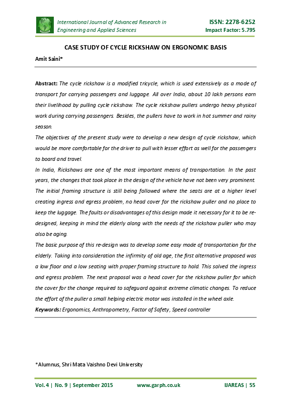 Executive summary cycle rickshaw essay image