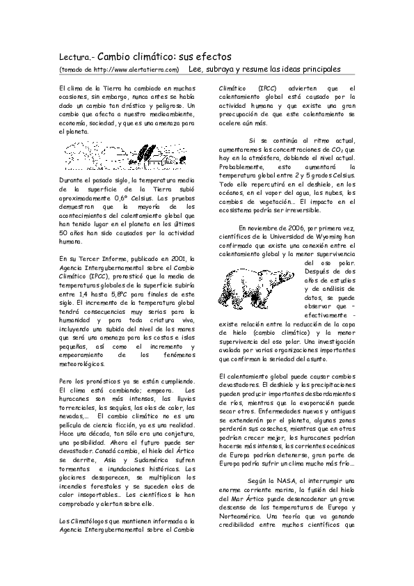 Causas y efectos del cambio climático image