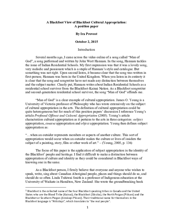 Cultural appropriation informative speech image