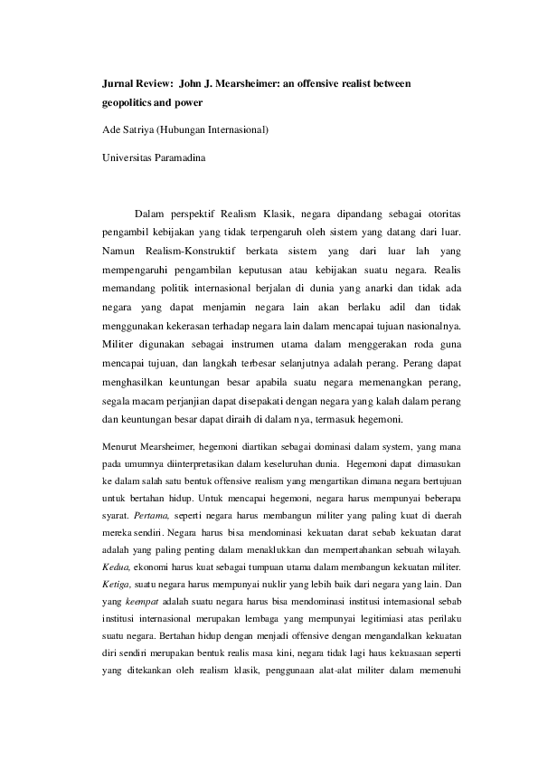 Offensive realism example image