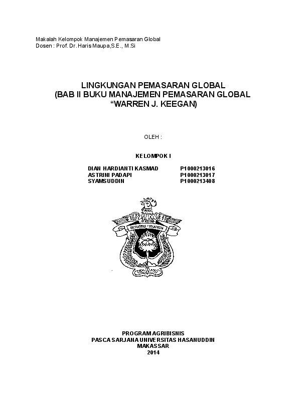 Doc Perkembangan Pemasaran Dan Ekonomi Hardianti Kasmad Academia Edu