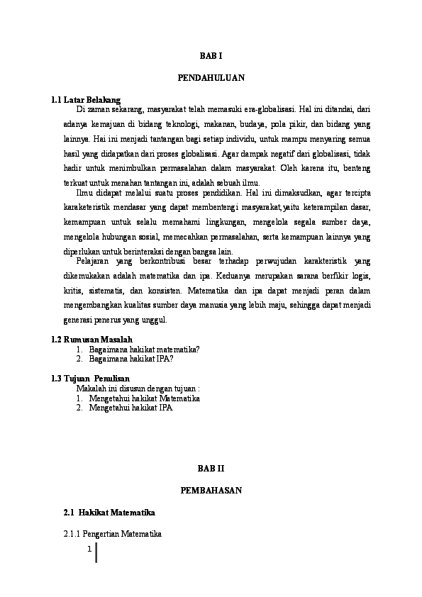 Doc Hakikat Matematika Dan Ipa Unesa Rahmadanti Dewi Academia Edu Doc Hakikat Matematika Dan Ipa Unesa Rahmadanti Dewi Academia Edu