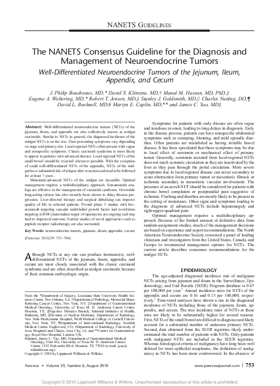 (PDF) NANETS Consensus Guideline for the Diagnosis and Management of ...