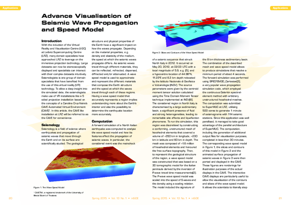 (PDF) Advance Visualisation of Seismic Wave Propagation and Speed Model