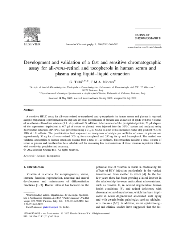 (PDF) Development and validation of a fast and sensitive ...