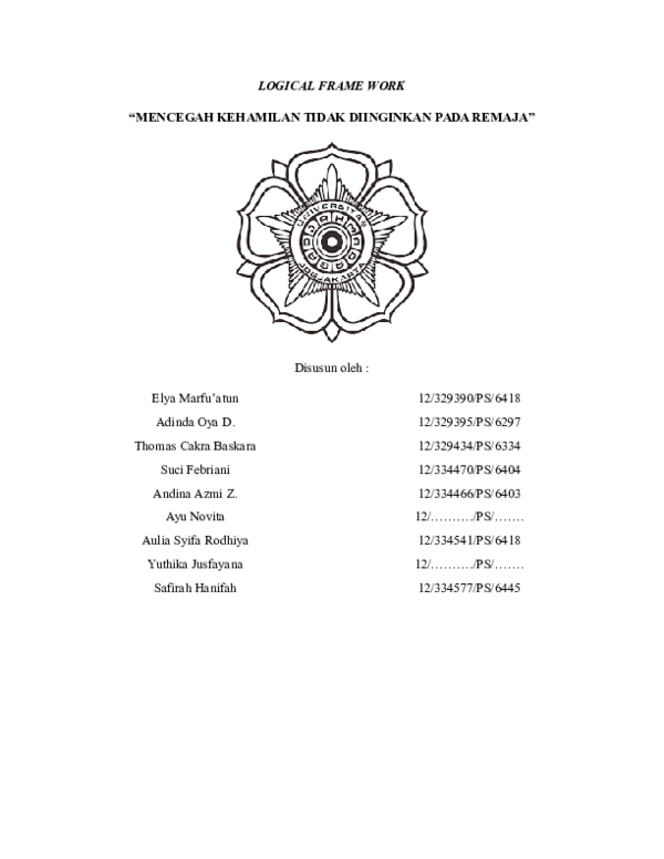 Logical Frame Work