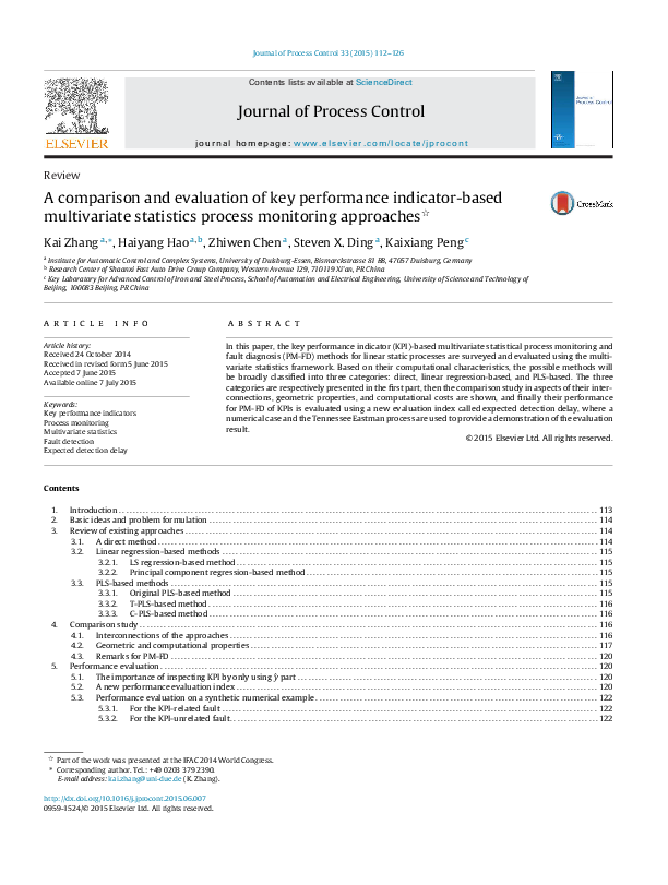 (PDF) A comparison and evaluation of key performance indicator-based ...