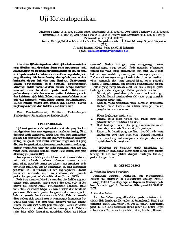 What is teratogenicity image