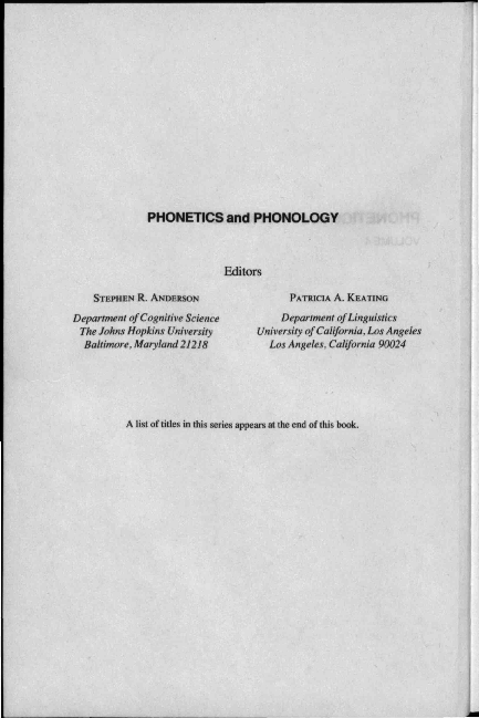 (PDF) On the simultaneity of morphological and prosodic structure