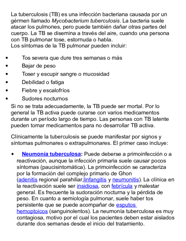 (DOC) Tuberculosis | kk Oz - Academia.edu