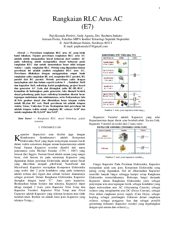 RANGKAIAN RLC ARUS AC