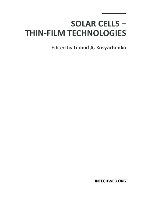 (PDF) InTech(2011) Crystalline silicon thin film solar cells