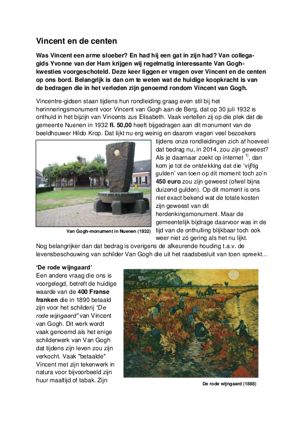 de rode wijngaard van gogh