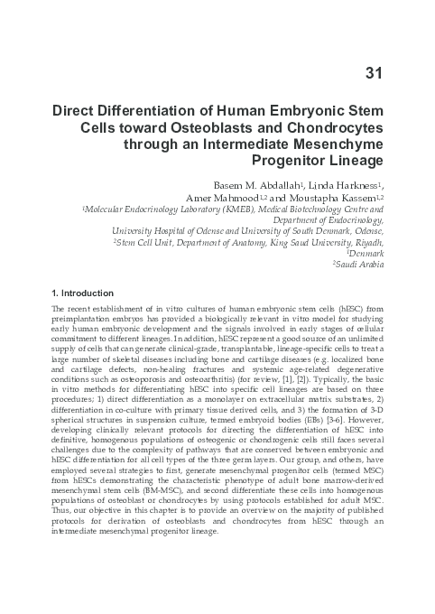(PDF) Direct Differentiation of Human Embryonic Stem Cells toward ...