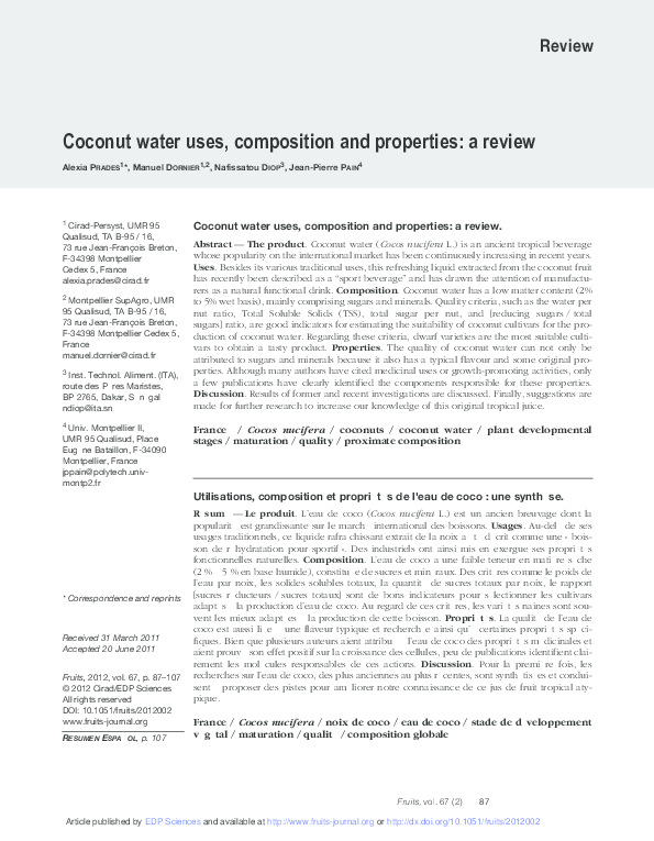 Calories in coconut water picture