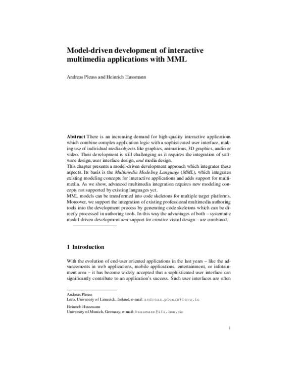 (PDF) Model-Driven Development of Interactive Multimedia Applications ...
