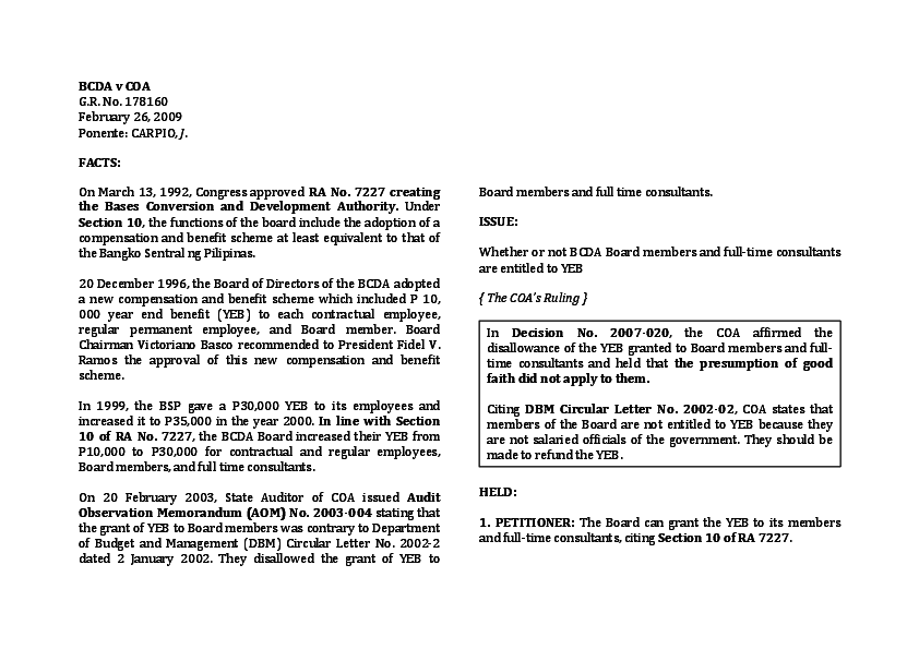 (PDF) BCDA v COA