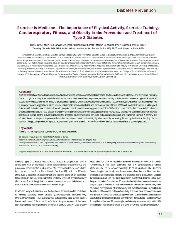 (PDF) Exercise is Medicine- The Importance of Physical Activity ...