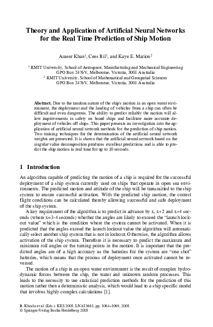 (PDF) Theory and Application of Artificial Neural Networks for the Real ...