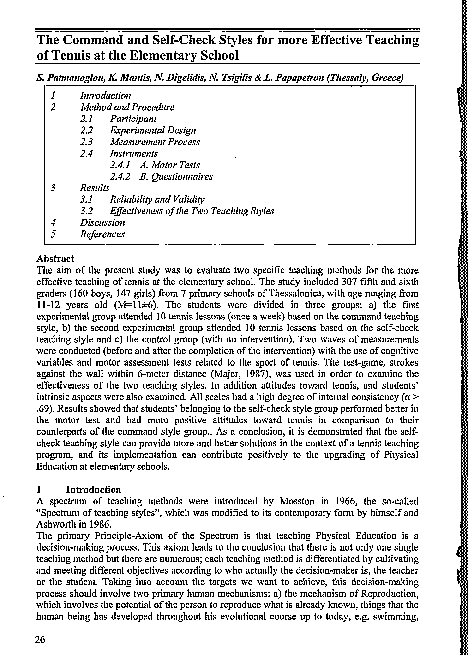 (PDF) The Command and Self-Check Styles for more Effective Teaching of ...