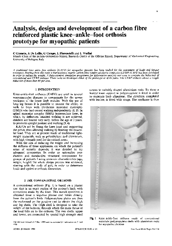 (PDF) Analysis, design and development of a carbon fibre reinforced
