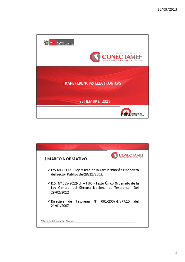 Transferencia Electronicas-Tesoreria Pública