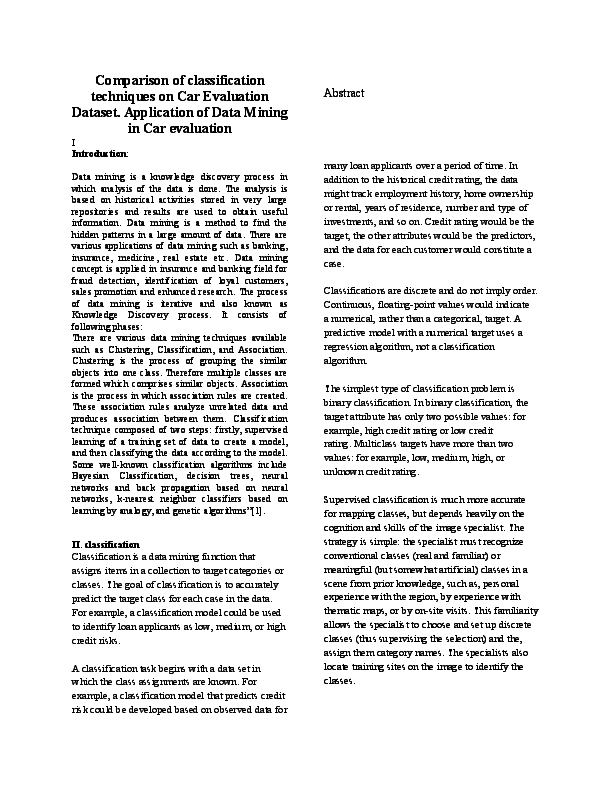 example of continuous attributes in data mining