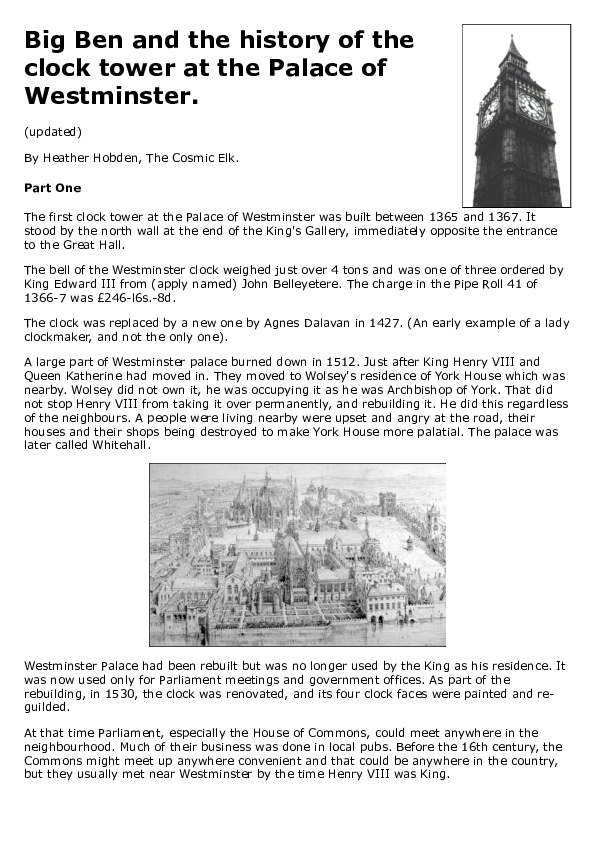 (PDF) Building the Westminster Clock Heather Hobden Academia.edu