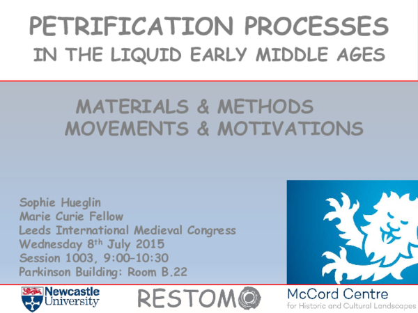 (PDF) Petrification Processes in the Liquid Early Middle Ages ...