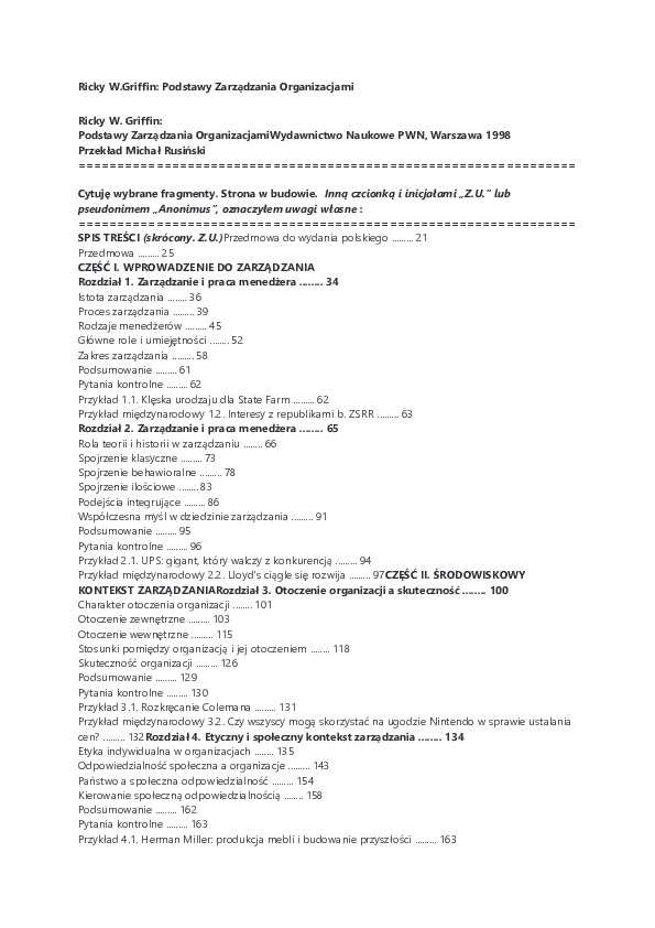 (PDF) Ricky Griffin Podstawy Zarzadzania Organizacjami