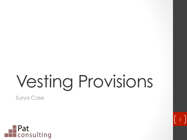 (PDF) Vesting Provision PDF | Pattaranida Tangchitcharoen - Academia.edu
