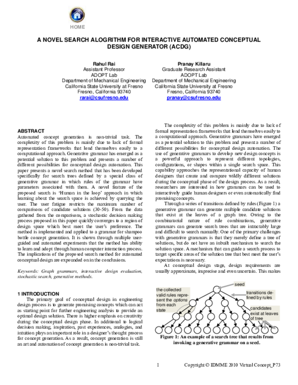 (PDF) A Novel Search Algorithm for Interactive Automated Conceptual ...