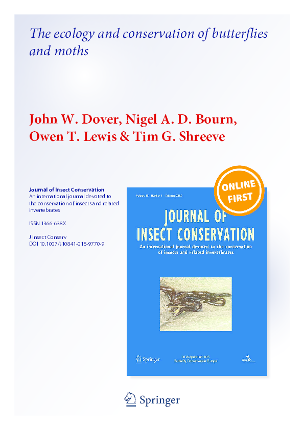 (PDF) The ecology and conservation of butterflies and moths