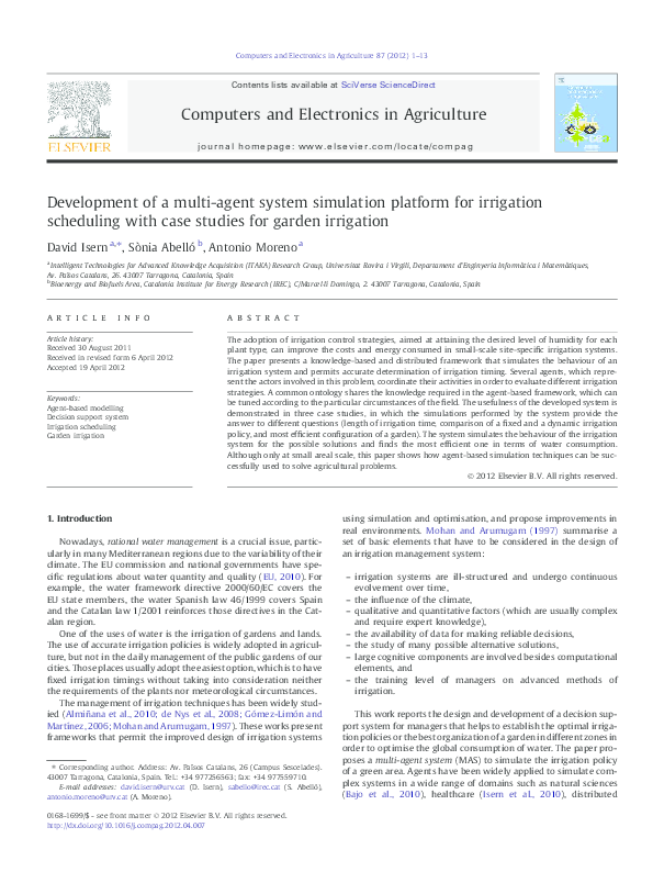 (PDF) Development of a multi-agent system simulation platform for ...