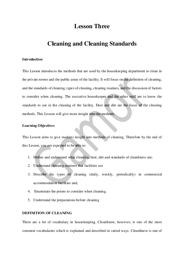 (PDF) Lesson Three (Supplementary Notes)