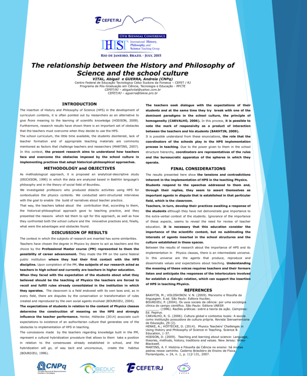 (PDF) The relationship between the History and Philosophy of Science ...