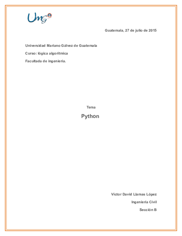 (DOC) Python