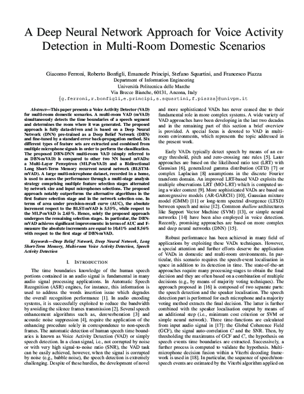 (PDF) A Deep Neural Network Approach for Voice Activity Detection in ...