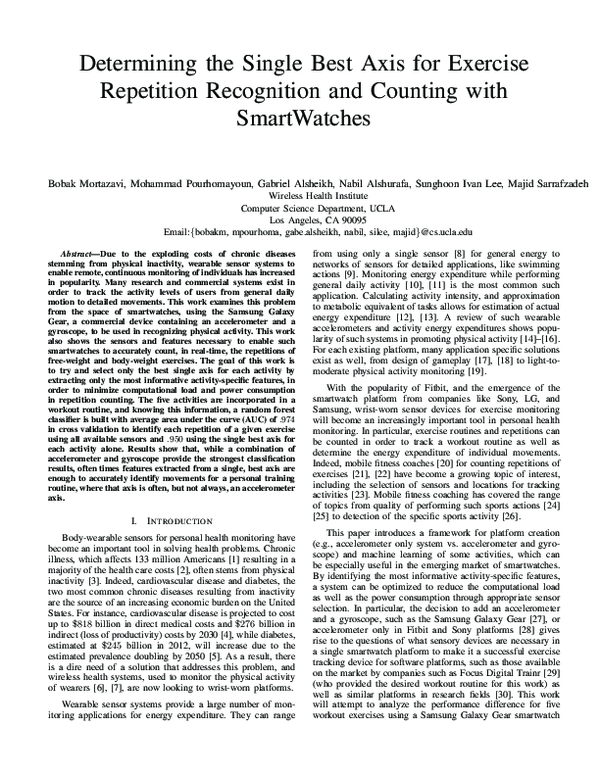 (PDF) Determining the Single Best Axis for Exercise Repetition ...