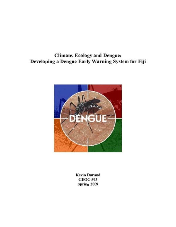 A spatial temporal study for the spread of dengue depending on climate factors in pakistan 2006 2017 image