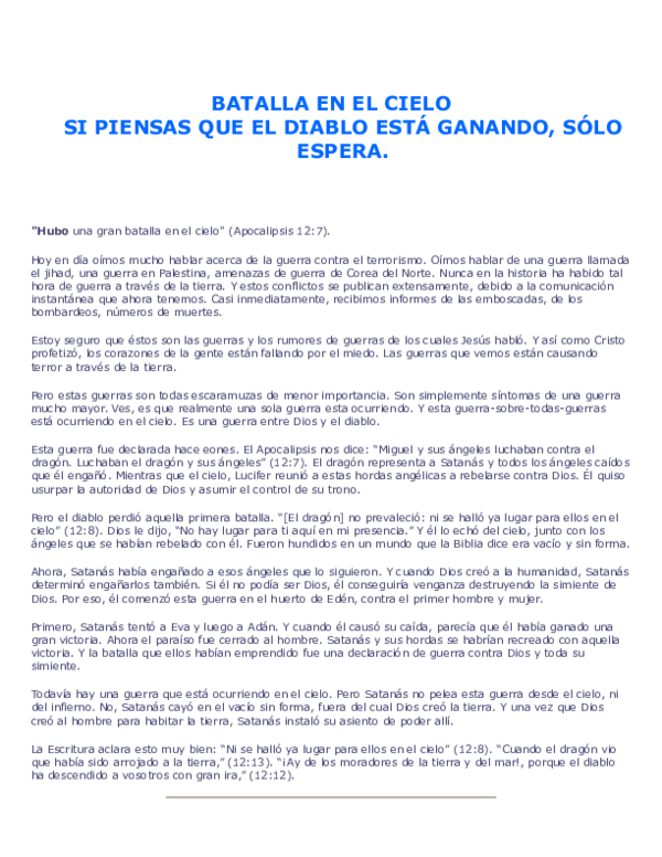 Doc Batalla En El Cielo David Espinoza Academia Edu batalla en el cielo david espinoza