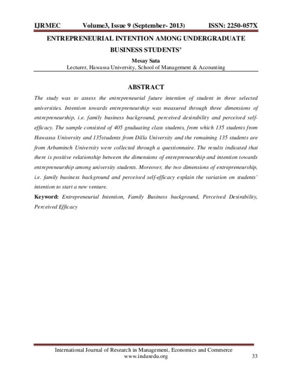 Entrepreneurship in students image